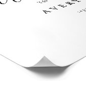 Welkom bij Elegant Script Weduwen Poster (Hoek)