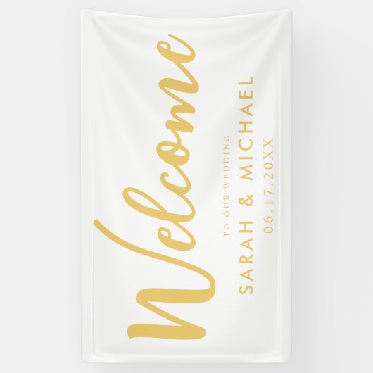 Welkom bij Elegant Script Weduwen Spandoek (Verticaal)