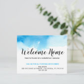 Welkom bij Estate Agent Aankondigingskaart (Staand voorkant)