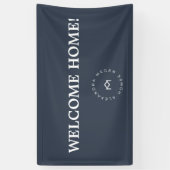 Welkom bij Estate Home Sign Upload Je Logo Spandoek (Verticaal)