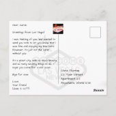 Welkom bij Fabulous Las Vegas Aanmelden in Las Veg Briefkaart (Achterkant)