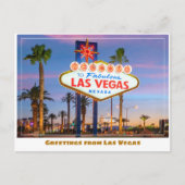 Welkom bij Fabulous Las Vegas Aanmelden in Las Veg Briefkaart (Voorkant)