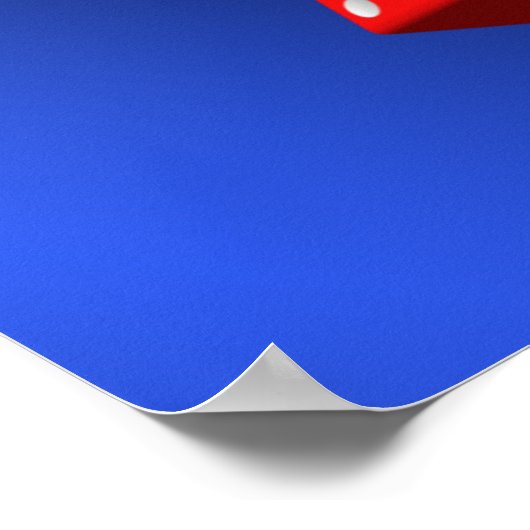 Welkom bij Fabulous Las Vegas Blue Glow Poster (Hoek)