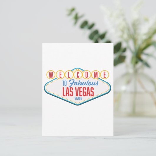 Welkom bij Fabulous las vegas Briefkaart (Staand voorkant)