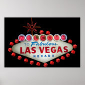 Welkom bij Fabulous Las Vegas + Dice Poster (Voorkant)