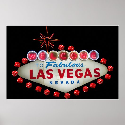 Welkom bij Fabulous Las Vegas + Dice Poster (Voorkant)