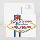 Welkom bij Fabulous Las Vegas Honeymoon Briefkaart (Voorkant / Achterkant)