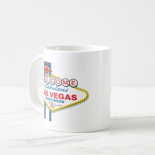 Welkom bij Fabulous Las Vegas Honeymoon Koffiemok (Voorkant links)