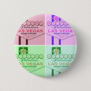 Welkom bij Fabulous Las Vegas Honeymoon Ronde Button 5,7 Cm