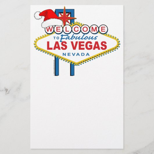Welkom bij Fabulous Las Vegas Kerstmis Briefpapier (Voorkant)