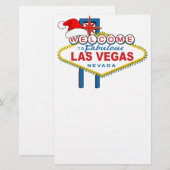 Welkom bij Fabulous Las Vegas Kerstmis Briefpapier (Voorkant / Achterkant)