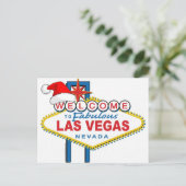 Welkom bij Fabulous Las Vegas Kerstmis Feestdagenkaart (Staand voorkant)