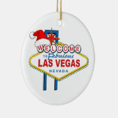 Welkom bij Fabulous Las Vegas Kerstmis Keramisch Ornament (Rechts)
