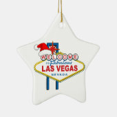 Welkom bij Fabulous Las Vegas Kerstmis Keramisch Ornament (Rechts)