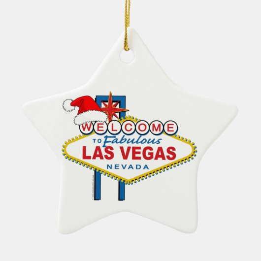 Welkom bij Fabulous Las Vegas Kerstmis Keramisch Ornament (Voorkant)