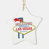 Welkom bij Fabulous Las Vegas Kerstmis Keramisch Ornament (Links)