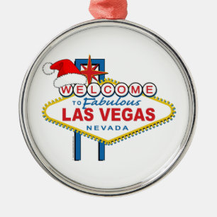 Welkom bij Fabulous Las Vegas Kerstmis Metalen Ornament