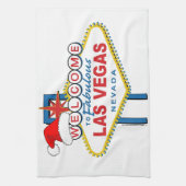 Welkom bij Fabulous Las Vegas Kerstmis Theedoek (Verticaal)