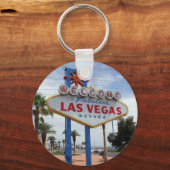 Welkom bij Fabulous Las Vegas Lucky Sleutelhanger (Voorkant)