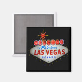 Welkom bij Fabulous Las Vegas Nevada Magnet (Voorkant / Achterkant)