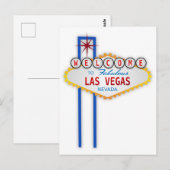 Welkom bij Fabulous Las Vegas Nevada Sign briefkaa Briefkaart (Voorkant / Achterkant)