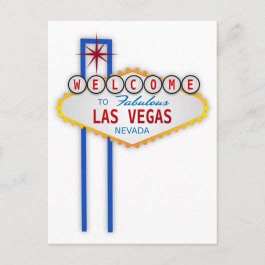 Welkom bij Fabulous Las Vegas Nevada Sign briefkaa Briefkaart (Voorkant)