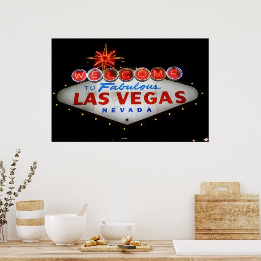 Welkom bij Fabulous Las Vegas Poster (Keuken)