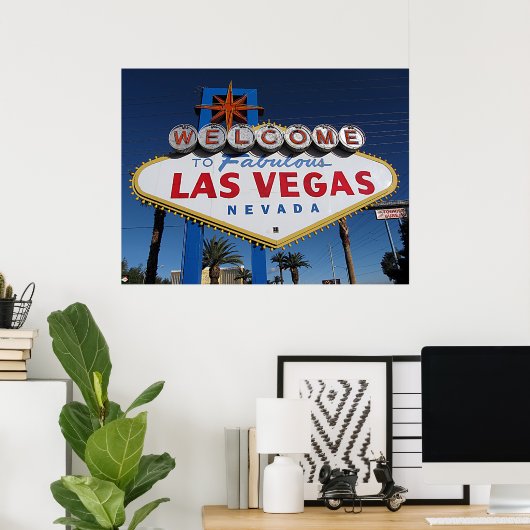 Welkom bij Fabulous Las Vegas Poster Print (Thuiskantoor)