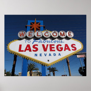 Welkom bij Fabulous Las Vegas Poster Print