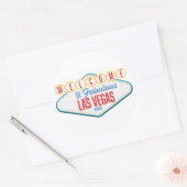 Welkom bij Fabulous las vegas Ronde Sticker (Envelop)