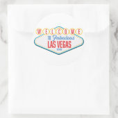 Welkom bij Fabulous las vegas Ronde Sticker (Tas)