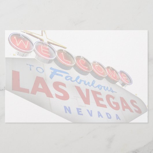 Welkom bij Fabulous Las Vegas Stationery Briefpapier (Voorkant)
