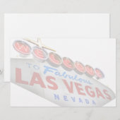 Welkom bij Fabulous Las Vegas Stationery Briefpapier (Voorkant / Achterkant)