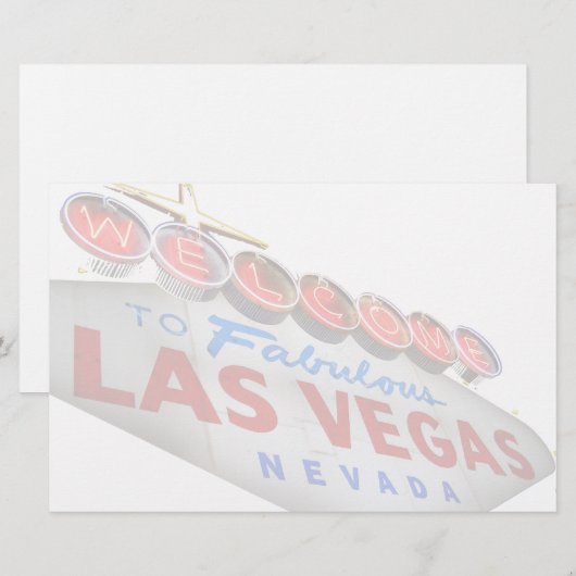 Welkom bij Fabulous Las Vegas Stationery Briefpapier (Voorkant / Achterkant)
