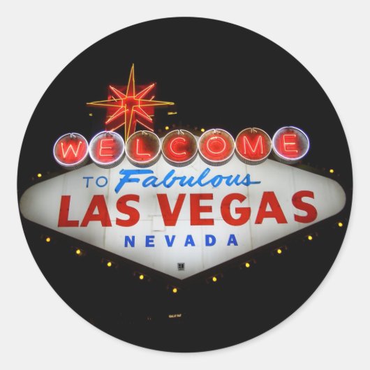 Welkom bij Fabulous Las Vegas Stickers (Voorkant)