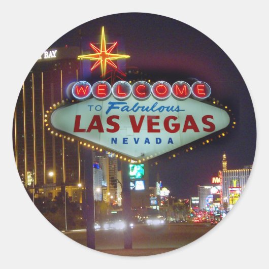 Welkom bij Fabulous Las Vegas Stickers (Voorkant)