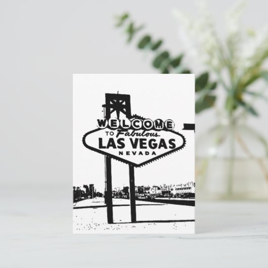 Welkom bij Fabulous Las Vegas Vector Graphic Briefkaart (Staand voorkant)