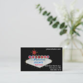 Welkom bij Fabulous Las Vegas visitekaartjes (Staand voorkant)