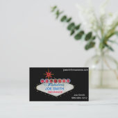 Welkom bij Fabulous Las Vegas visitekaartjes (Staand voorkant)