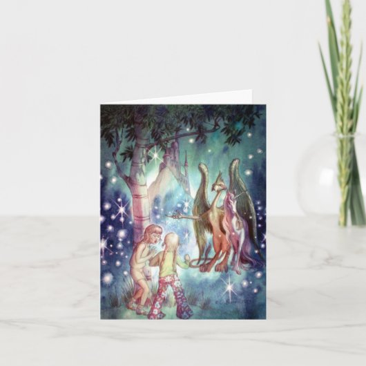 Welkom bij Fairyland Note Card Kaart (Voorkant)