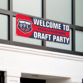Welkom bij Fantasy Football Draft Party Spandoek (Buitenkant Gebouw)