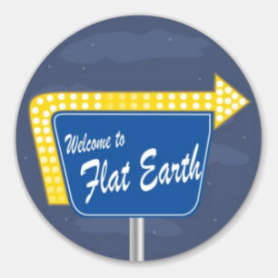 Welkom bij Flat Earth Sticker