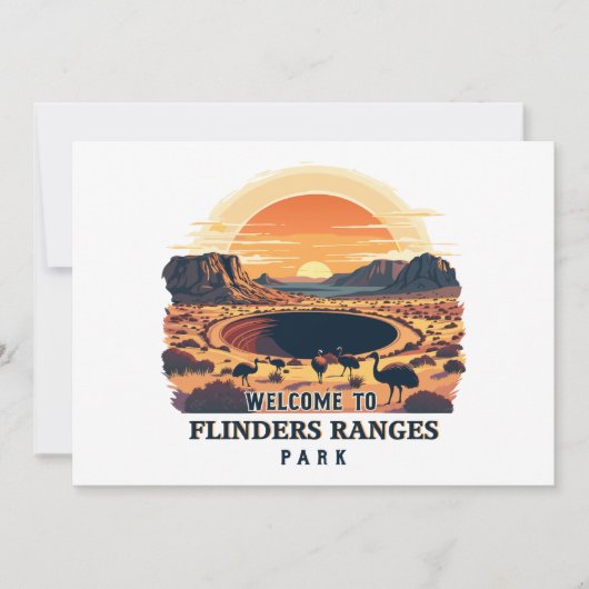 Welkom bij Flinders Ranges National Australian Kaart (Voorkant)