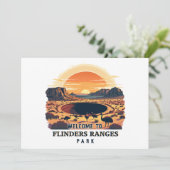 Welkom bij Flinders Ranges National Australian Kaart (Staand voorkant)