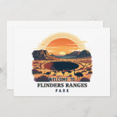 Welkom bij Flinders Ranges National Australian Kaart (Voorkant / Achterkant)