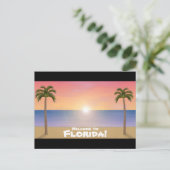 Welkom bij Florida: Beach Scene Briefkaart (Staand voorkant)