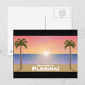 Welkom bij Florida: Beach Scene Briefkaart (Voorkant / Achterkant)