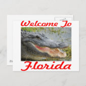 Welkom bij Florida Gator Briefkaart (Voorkant / Achterkant)