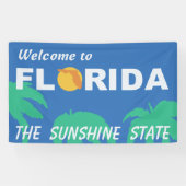 Welkom bij Florida Highway Sign Spandoek (Horizontaal)