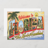 Welkom bij Florida  met foto's Briefkaart (Voorkant / Achterkant)
